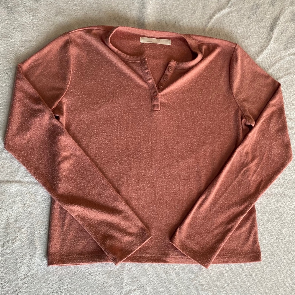 ✨3/10✨Double Zero Medium Pink Long Sleeve